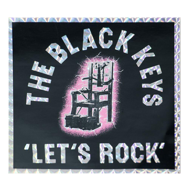 SQUARE 'LET'S ROCK' CHAIR STICKER